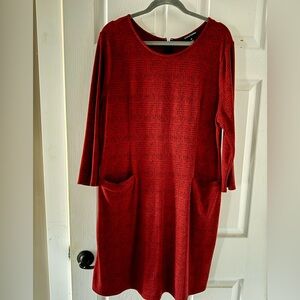 41 Hawthorn Red Long Sleeve Dress